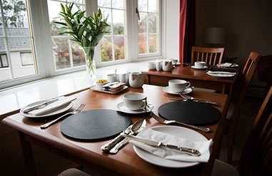 dining area in our lounge at Medina Bed and Breakfast